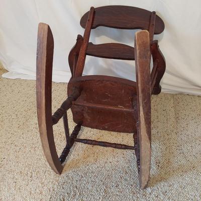Children's Solid Wood Rocking Chair (B2-BBL)