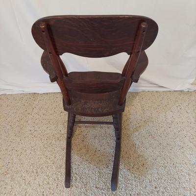 Children's Solid Wood Rocking Chair (B2-BBL)