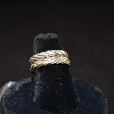 Set of 2 925 Sterling Rings Size 7, 5.0g