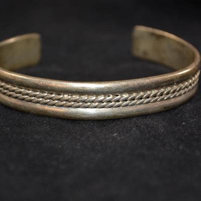 Alpaca MEXICO Silver Cuff Bracelet 26.2g