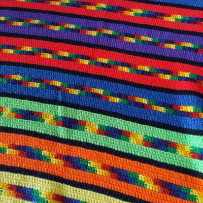 Metal Quilt Stand w/ Quilts (B2-BBL)