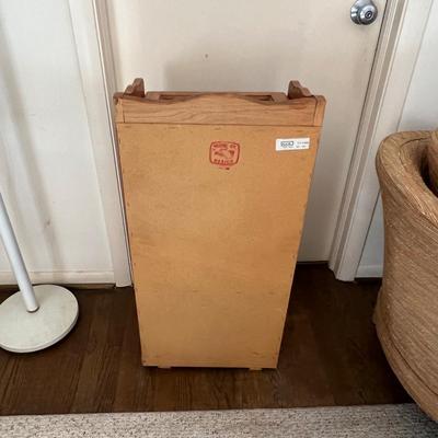 Wooden Trashcan/Hideaway Lift-Top Box (O-RG)