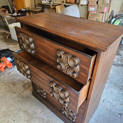 Funky 60s 70s Four Drawer Dresser (G-JS)