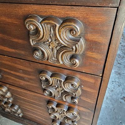 Funky 60s 70s Four Drawer Dresser (G-JS)