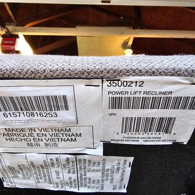 Grey Ashley Furniture Power Lift Recliner (G-JS)