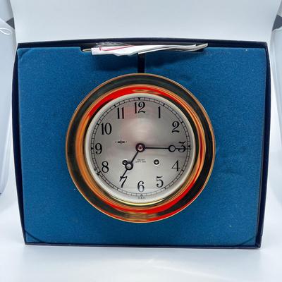N251 Chelsea Shipâ€™s Bell Clock Brass