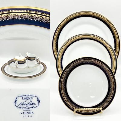 NORITAKE ~ Vienna ~ 3 Piece Place Setting For 8 ~ Plus Assorted Serving Pieces