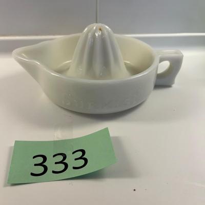 McKee Sunkist Milk Glass Reamer