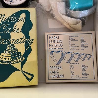 Vintage cookie cutters & other utensils