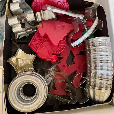 Vintage cookie cutters & other utensils