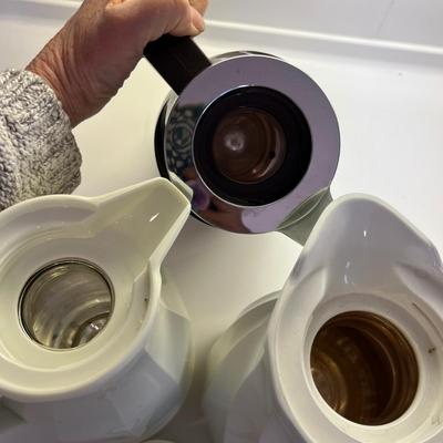 3 coffee carafes