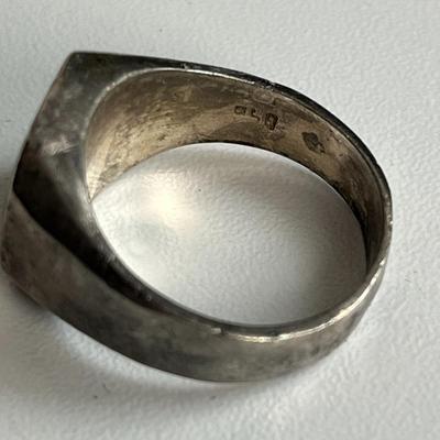 Sterling Silver Blue Stone Ring (14)