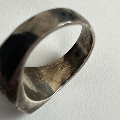Sterling Silver Blue Stone Ring (14)