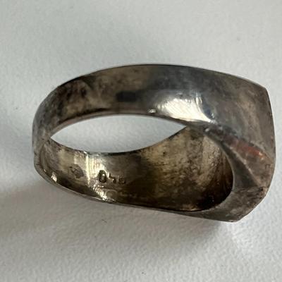 Sterling Silver Blue Stone Ring (14)
