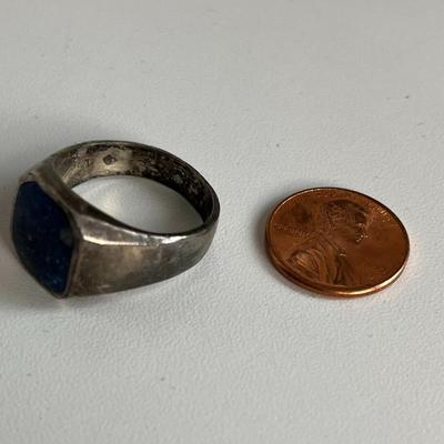 Sterling Silver Blue Stone Ring (14)