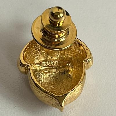 Gold Gem Adjustable Necklace and Pin Bundle (18)