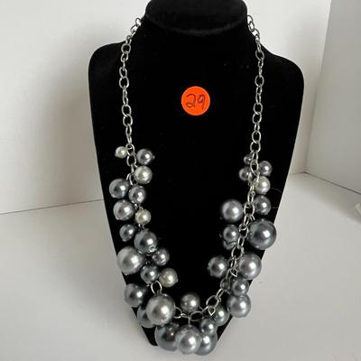 Chrome Adjustable Statement Necklace (29)