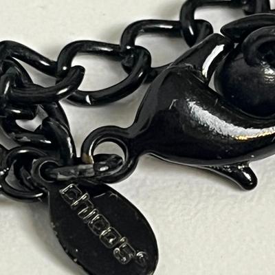 Chico's Black Gem Statement Necklace and Bracelet (34)