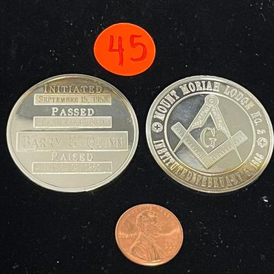 Freemasonry Coins - Mount Moriah Lodge No. 2 & Grand Lodge (45)