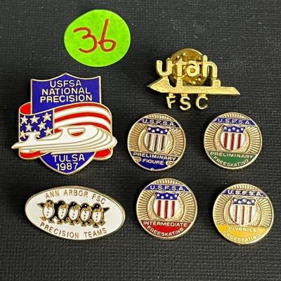 Figure Skating Pin Assortment (36)