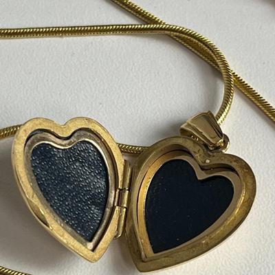 Gold Heart Locket Necklace (44)