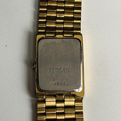 Pulsar Gold Stainless Steel Watch (52)