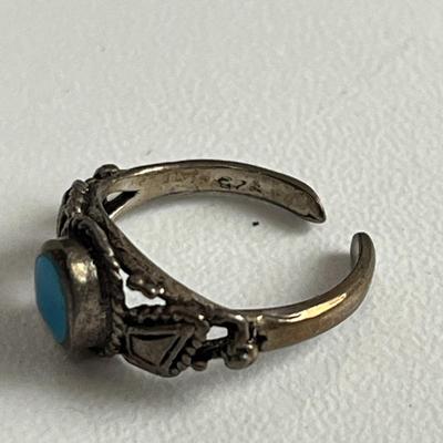 Two Blue & Silver Rings (60)