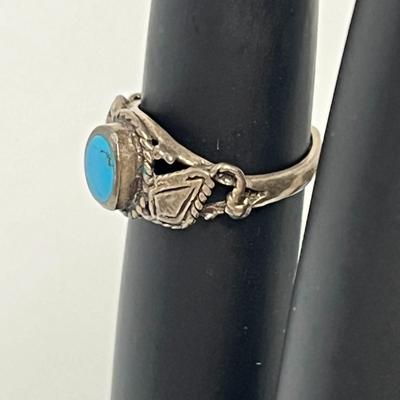 Two Blue & Silver Rings (60)