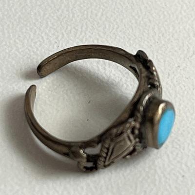 Two Blue & Silver Rings (60)