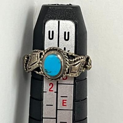 Two Blue & Silver Rings (60)