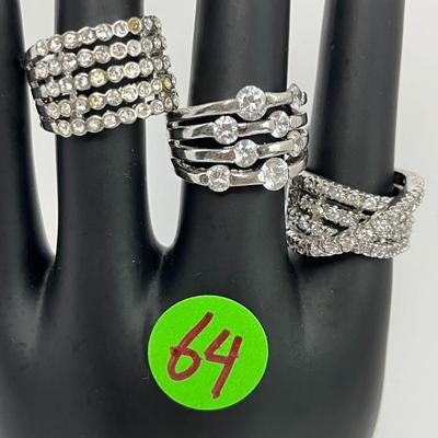 Silver Ring Assortment (64)