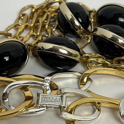 Chain Statement Necklace and Bracelet (83)