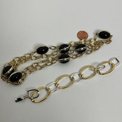 Chain Statement Necklace and Bracelet (83)
