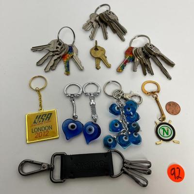 Keys & Keychain Bundle (92)