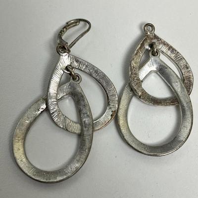 Silver Western Statement Necklace, Earrings, and Dime Ring (96)