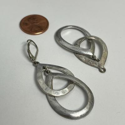 Silver Western Statement Necklace, Earrings, and Dime Ring (96)