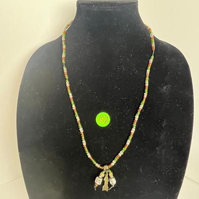 Beaded Charm Necklace (102)