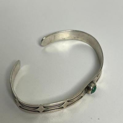 Silver & Turquoise Bracelet & Silver 925 & Turquoise Earrings (108)