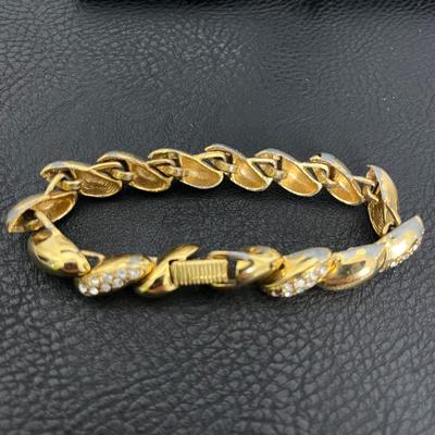 Thick Gold & Silver Chain Statement Necklace & Bracelet (112)