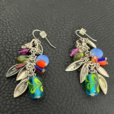 Multicolored Beaded Necklaces and Earrings (123)