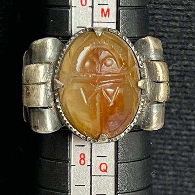Amber/Yellow Necklace, Ring, and Earrings (127)