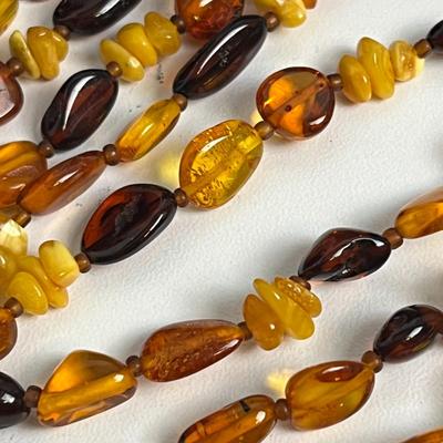 Amber/Yellow Necklace, Ring, and Earrings (127)