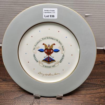 1953 President Eisenhower Castleton China Plate 10.5"