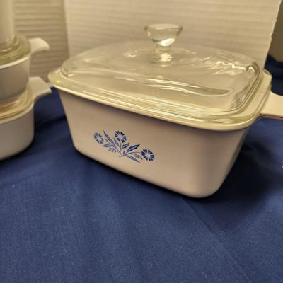 5 pieces w Lids Corning Ware Casserole Baking Dishes