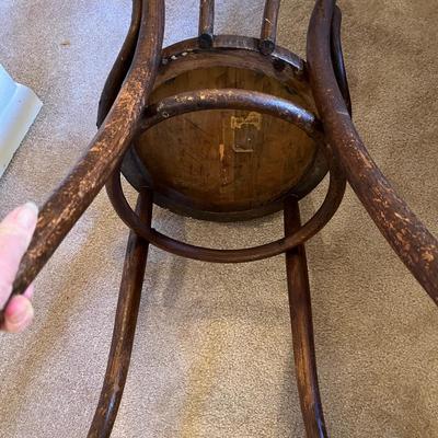 Bent wood side chair