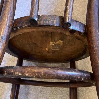 Bent wood side chair