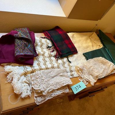 Linens, scarves, etc