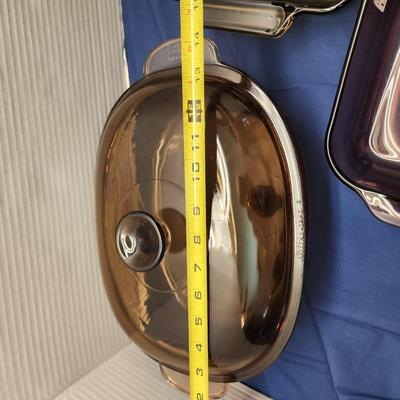 Pyrex Vision Anchor Hocking Glass Ovenware Casserole
