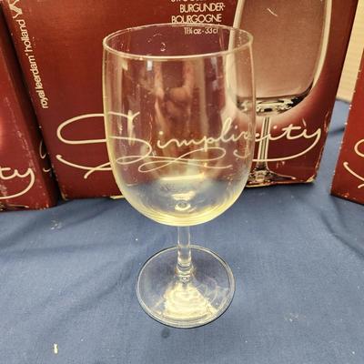 3 Sets of 12 Royal Leerdam Holland Glasses Wine Goblet Flute