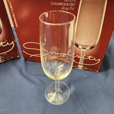 3 Sets of 12 Royal Leerdam Holland Glasses Wine Goblet Flute